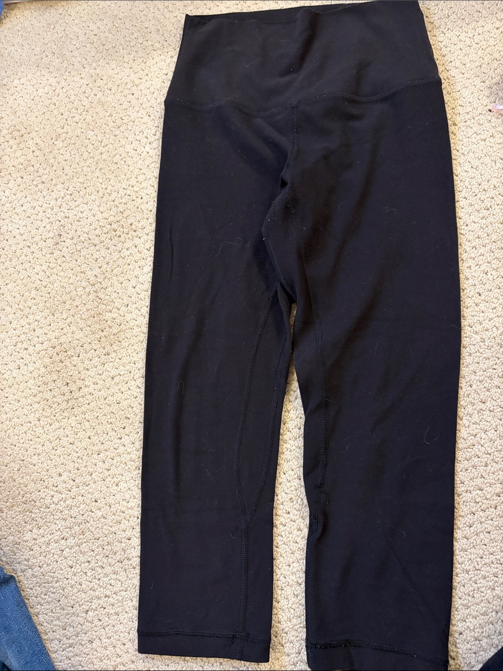 lululemon athletica Black High-Waist Cropped Leggings